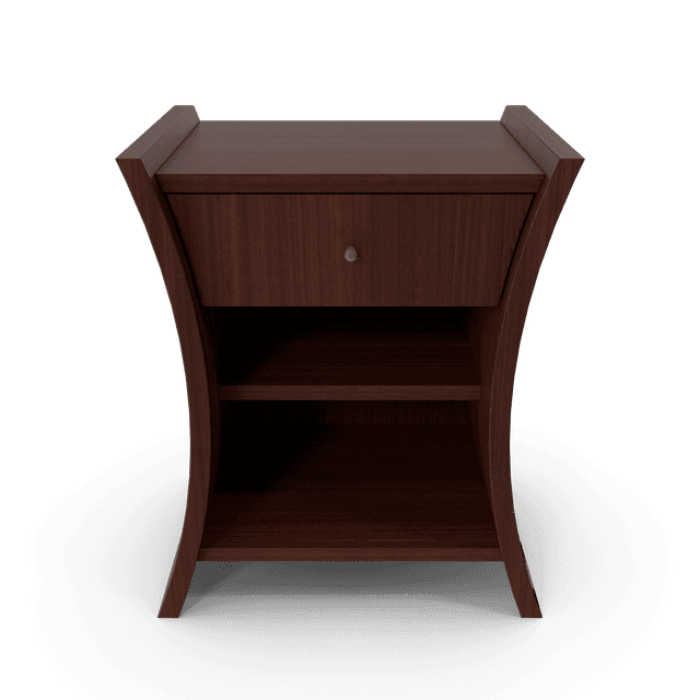 Bedside Table African Cherry